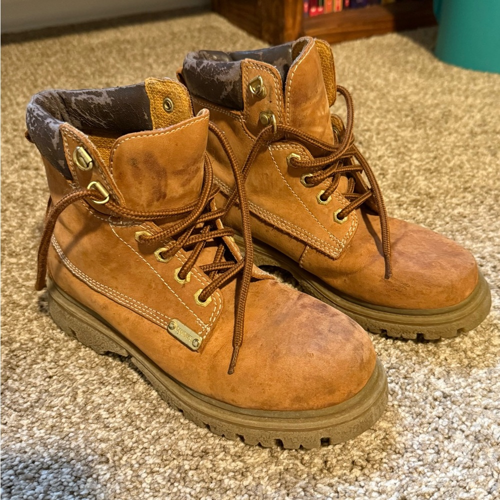 Candie's Brown Lace Up Boots